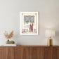 Merry Christmas White Framed Print Wall Art