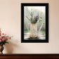 Lavender Watering Can 1 Black Framed Print Wall Art