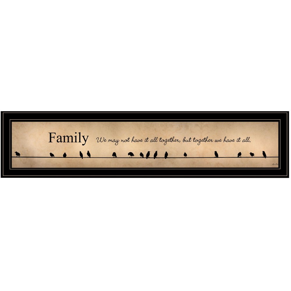 Together we have it all Black Framed Print Wall Art