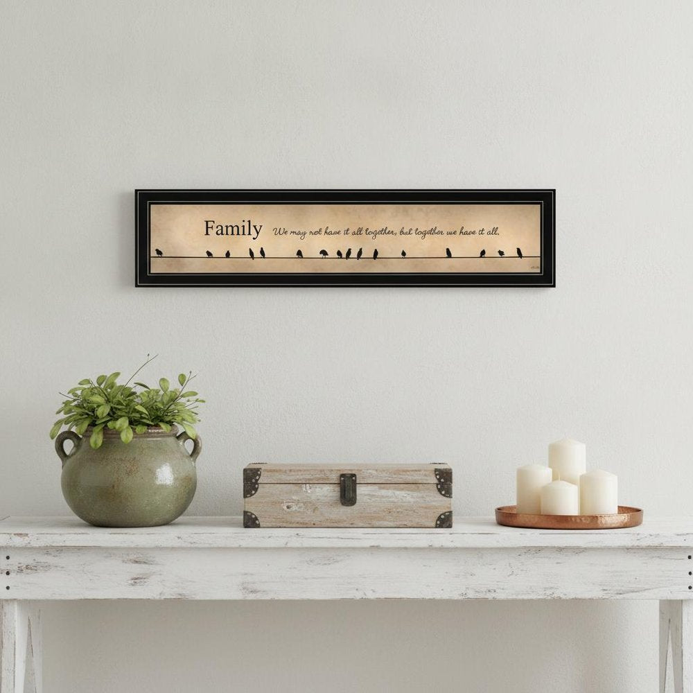 Together we have it all Black Framed Print Wall Art