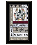 Families are Forever 4 Black Framed Print Wall Art