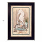Living on Beach Time Black Framed Print Wall Art