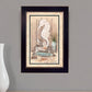 Living on Beach Time Black Framed Print Wall Art