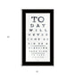 Eye Chart I 3 Black Framed Print Wall Art