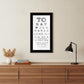 Eye Chart I 3 Black Framed Print Wall Art