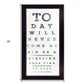 Eye Chart I 4 Black Framed Print Wall Art