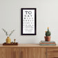 Eye Chart I 4 Black Framed Print Wall Art