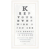 Eye Chart II 2 White Framed Print Wall Art