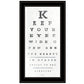 Eye Chart II 3 Black Framed Print Wall Art