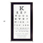 Eye Chart II 4 Black Framed Print Wall Art