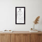 Eye Chart II 4 Black Framed Print Wall Art