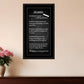 Life Lessons 4 Black Framed Print Wall Art