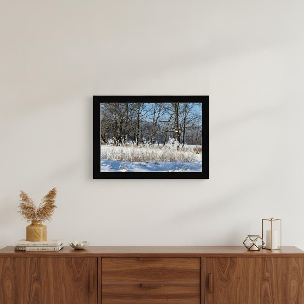 Natures Simple Blessings 3 Black Framed Print Wall Art