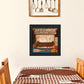 Red Canoe Lodge 2 Black Framed Print Wall Art