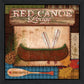 Red Canoe Lodge 2 Black Framed Print Wall Art