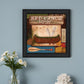 Red Canoe Lodge 2 Black Framed Print Wall Art