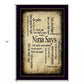 Nina Says 4 Black Framed Print Wall Art