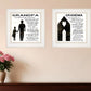 Set Of Two My Grandparents are the Best 2 White Framed Print Wall Art