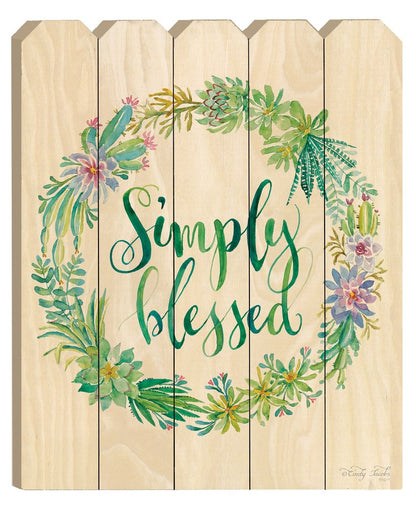 Simply Blessed Unframed Print Wall Art
