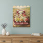 Pretty Red Truck Flowers for Sale Unframed Picket Fence Wall Art