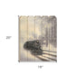 Snowy Locomotive Unframed Picket Fence Wall Art