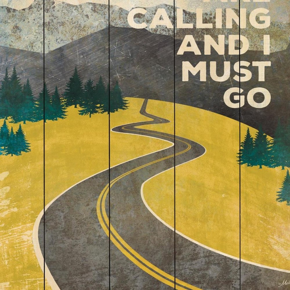 The Mountains are Calling Unframed Print Wall Art