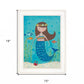 Under the Sea 3 White Framed Print Wall Art