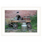 Milk Wagon 2 White Framed Print Wall Art
