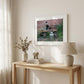 Milk Wagon 2 White Framed Print Wall Art