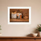 Gathering The Harvest 2 White Framed Print Kitchen Wall Art