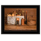 Gathering The Harvest 2 White Framed Print Kitchen Wall Art
