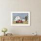 Spring Rain 2 White Framed Print Wall Art