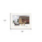 Dashing Through The Snow 1 White Framed Print Wall Art