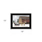 Dashing Through The Snow 2 Black Framed Print Wall Art