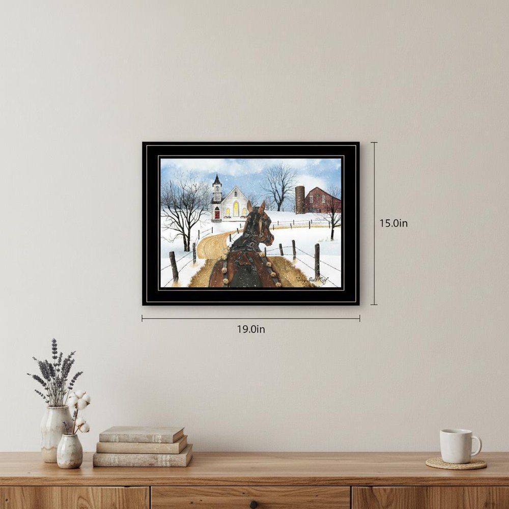Sleigh Bells Ring 2 White Framed Print Wall Art