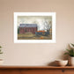 Pumpkin Wagon 2 White Framed Print Wall Art