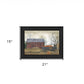 Pumpkin Wagon 3 Black Framed Print Wall Art