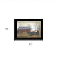 Pumpkin Wagon 3 Black Framed Print Wall Art