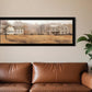 Peaceful Homestead 1 White Framed Print Wall Art
