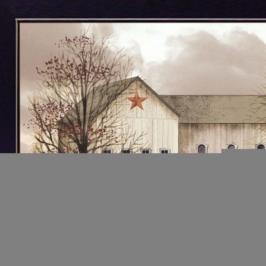 Peaceful Homestead 3 Black Framed Print Wall Art