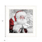 Santas Little Friends 3 White Framed Print Wall Art