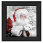 Santas Little Friends 4 Black Framed Print Wall Art