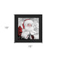 Santas Little Friends 4 Black Framed Print Wall Art