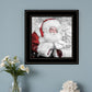 Santas Little Friends 4 Black Framed Print Wall Art