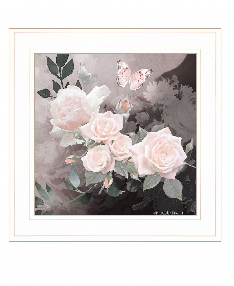 Noir Roses 1 [4] Black Framed Print Wall Art