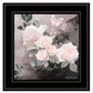 Noir Roses 1 White Framed Print Wall Art