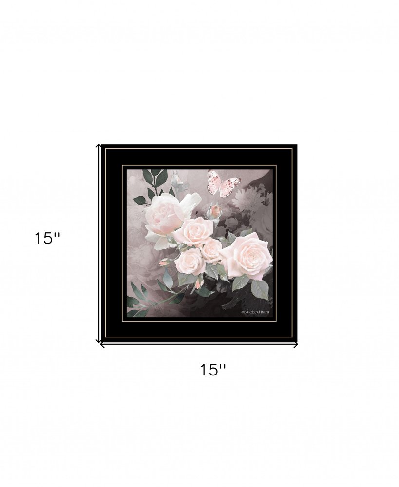 Noir Roses 1 [4] Black Framed Print Wall Art