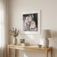 Noir Roses IV 3 White Framed Print Wall Art