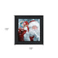 Santas Presents 3 Black Framed Print Wall Art