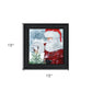Santas Tree Star 2 Black Framed Print Wall Art